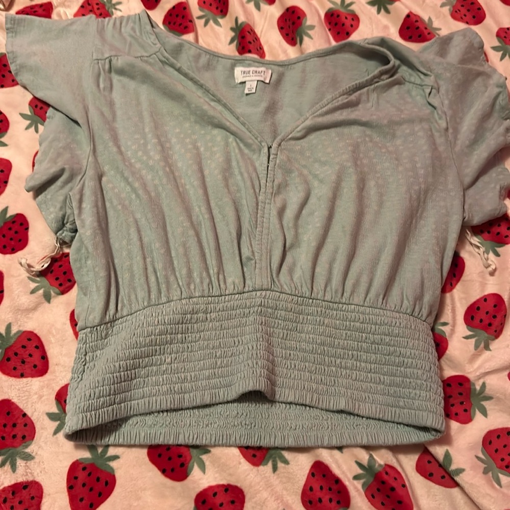 Blue Casual Blouse
